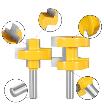 Σετ δύο φρεζών ξύλου – πλευρικές φρεζές για δάπεδα, κοίλες/εξέχουσες ενώσεις, καλυμμένες, κράμα σκληρό