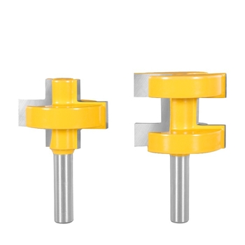 Σετ δύο φρεζών ξύλου – πλευρικές φρεζές για δάπεδα, κοίλες/εξέχουσες ενώσεις, καλυμμένες, κράμα σκληρό