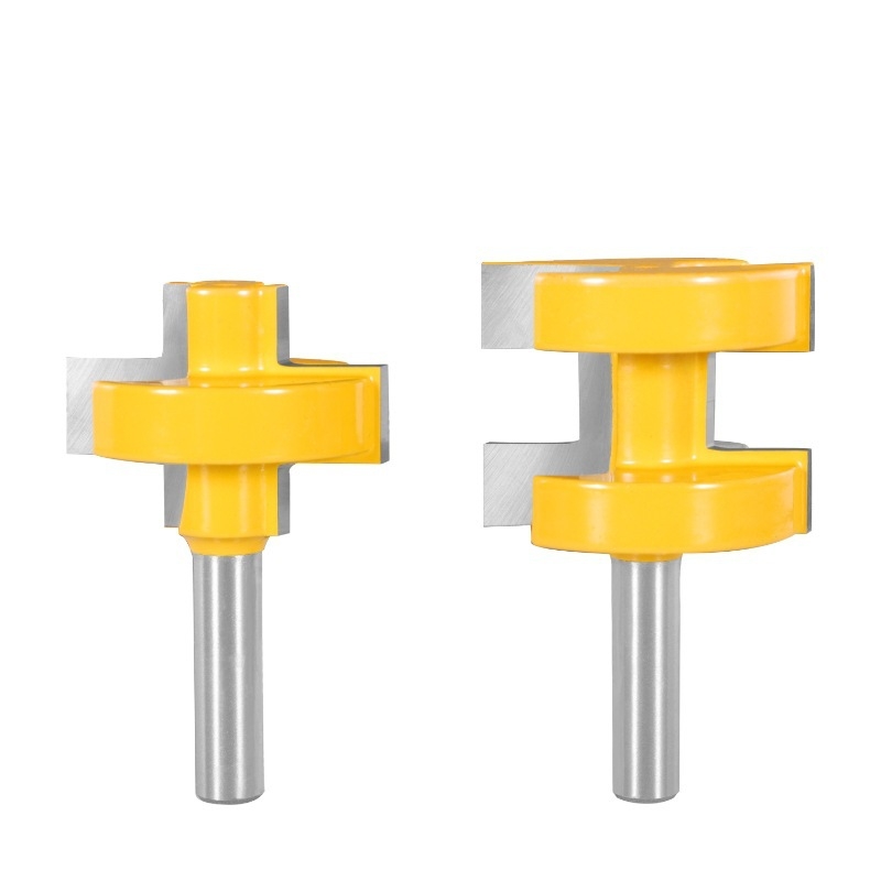 Σετ δύο φρεζών ξύλου – πλευρικές φρεζές για δάπεδα, κοίλες/εξέχουσες ενώσεις, καλυμμένες, κράμα σκληρό