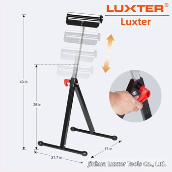 LUXTER Αξεσουάρ για τραπεζοπριονοκόπτη — Μεγάλη βάση πλάκας με Α-σχήματος ρόλα, πλάκα συγκόλλησης (splice plate), λειτουργία από ένα άτομο