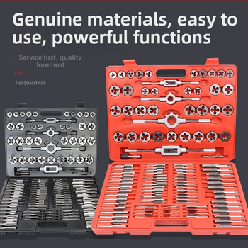 Σετ Tap και Die για επιδιόρθωση νημάτων, μετρικά, 110 τεμάχια, περιλαμβάνει taps, dies και κλειδί