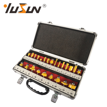 Σετ φρεζών τελικού κατεργασμού για ξύλο, 24 τεμάχια, σειρά 24A, μάρκα Yusheng