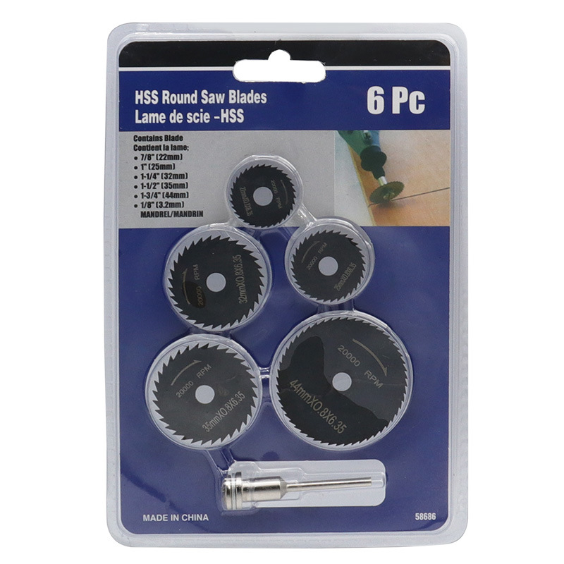 Journalist 6 vnt. pjovimo peilių iš aukštos greičio plieno rinkinys medienos ir metalo pjovimui