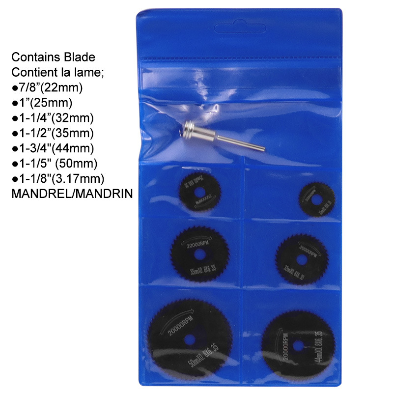 Journalist 6 vnt. pjovimo peilių iš aukštos greičio plieno rinkinys medienos ir metalo pjovimui