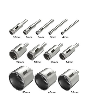 Σετ τρυπανιών γυαλιού με άμμο για τρύπημα μαρμάρου και λείανση χαντρών