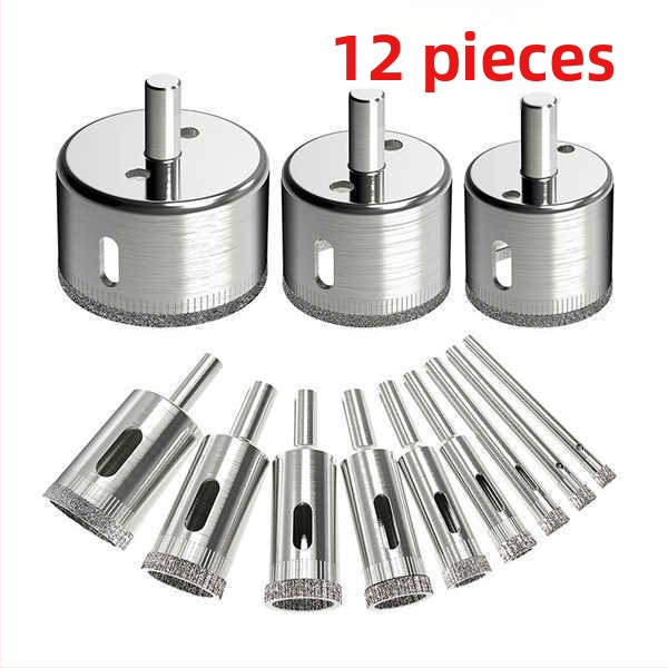 Комплект абразивни свредла за стъкло за пробиване на дупки в мрамор и шлайфане на мъниста