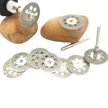 Диамантен диск за рязане с осем отвора и зъбно шлайфане, малък шлифовъчен диск от емери за нефрит – комплект 10 бр., модел 45, максимална скорост 5000, произход Jiangsu