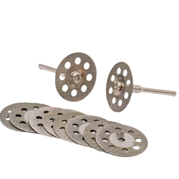 Диамантен диск за рязане с осем отвора и зъбно шлайфане, малък шлифовъчен диск от емери за нефрит – комплект 10 бр., модел 45, максимална скорост 5000, произход Jiangsu