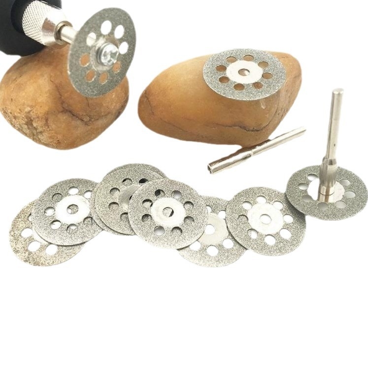 Диамантен диск за рязане с осем отвора и зъбно шлайфане, малък шлифовъчен диск от емери за нефрит – комплект 10 бр., модел 45, максимална скорост 5000, произход Jiangsu