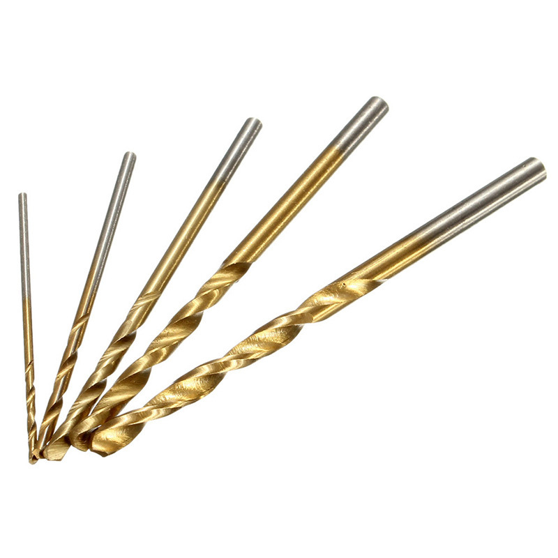 MY IDEAL Set od 50 spiralnih bušilica za drvo, bi-metal titan premaz