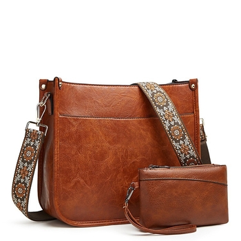 PU bőr női táska, leopard mintával, vízszintes négyzet alakú, cipzáras záródás, belső rekeszek: rejtett cipzáras zseb, telefonzseb, ID zseb