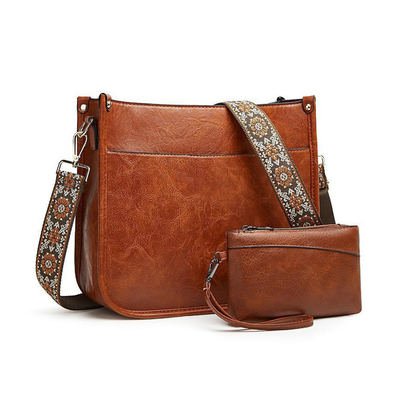 PU bőr női táska, leopard mintával, vízszintes négyzet alakú, cipzáras záródás, belső rekeszek: rejtett cipzáras zseb, telefonzseb, ID zseb