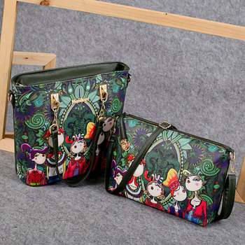 Σετ εξις τσαντών μαμά‑κόρη από PU – Τσάντες σε street style με φερμουάρ, κάθετες τετράγωνες μορφές, Nuoshan