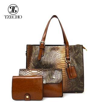 Комплект чанти майка и дете със змийски принт, PU кожа, хоризонтална квадратна форма, цип, джоб за мобилен телефон, триизмерна външна чанта (есен 2024)