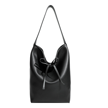 Minti bucket από PU δέρμα, μαλακή υφή, κορεατικό αστικό στυλ, επένδυση πολυεστέρα, bucket σχήμα, ανοιχτό άνοιγμα, εσωτερική θήκη με φερμουάρ, μία λουρί, καθημερινή χρήση