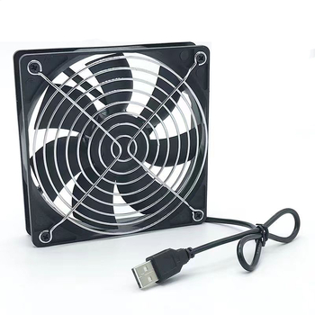 USB maršrutizatoriaus aušintuvo laikiklis — ventiliatoriaus aušinimas, 5V, modelis 12025, kabelio ilgis 95 cm