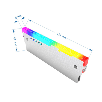 Паметова луминесцентна охладителна жилетка с ARGB синхронизация, 5V 3-пинов интерфейс, модел HXK-00023