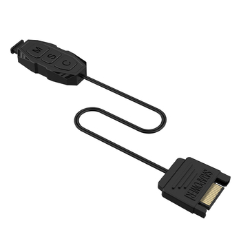 RC-01 ARGB контролер с 5V, 3-пинов ARGB интерфейс за осветление на корпусни вентилатори, безжично RGB дистанционно управление, SATA захранване