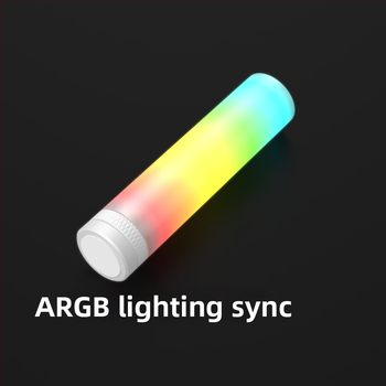 Държач за графична карта за настолен компютър – телескопичен и въртящ се, алуминиева сплав, ARGB синхрон, магнитен фиксиращ държач