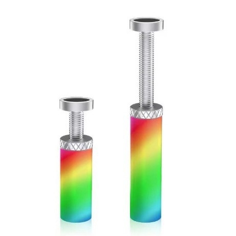 Държач за графична карта за настолен компютър – телескопичен и въртящ се, алуминиева сплав, ARGB синхрон, магнитен фиксиращ държач