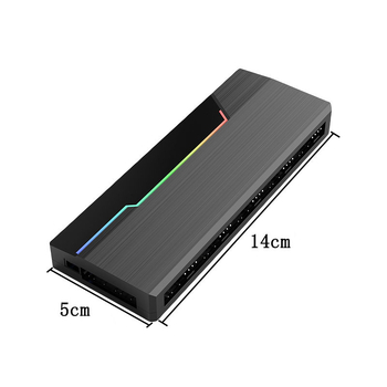 Универсален ARGB PWM хъб за вентилатори, двойно 10-канален, 5V 3-пин контролер