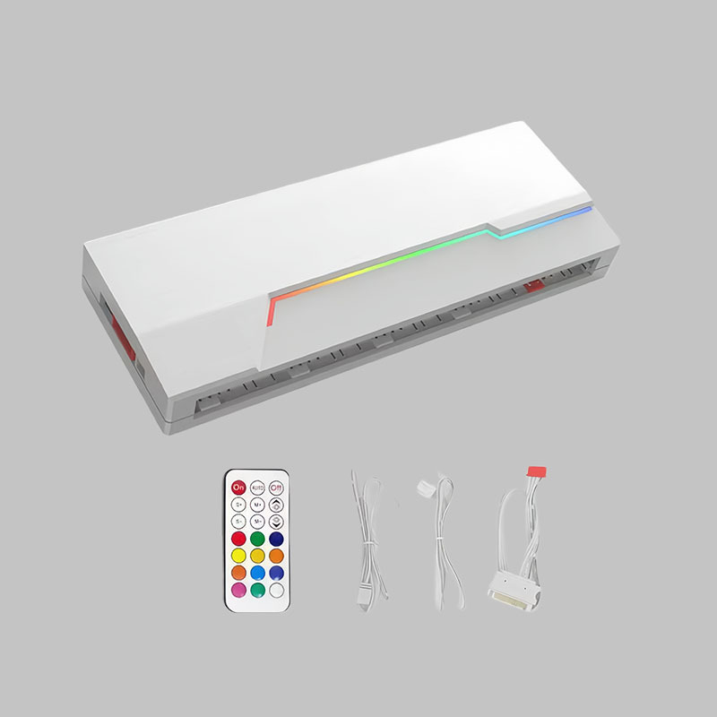 Универсален ARGB PWM хъб за вентилатори, двойно 10-канален, 5V 3-пин контролер