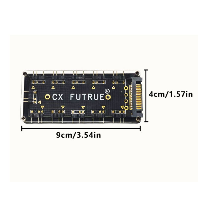 5V 3-пинов ARGB осветителен хъб с 1 към 10 синхронизация, Божествена светлинна синхронизация, BXK-00053, OEM, Changxin Times