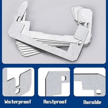 Φλάντζα τοίχου πάνελ για πρίζα, μεταλλική, επίπεδη εγκατάσταση, καθολικό μοντέλο