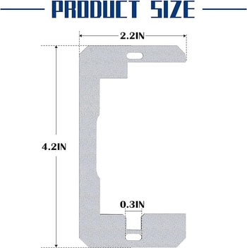 Φλάντζα τοίχου πάνελ για πρίζα, μεταλλική, επίπεδη εγκατάσταση, καθολικό μοντέλο