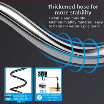 WS-21009 Стойка за телефон и таблет – универсална, разтегателна скоба, ABS + алуминиева сплав