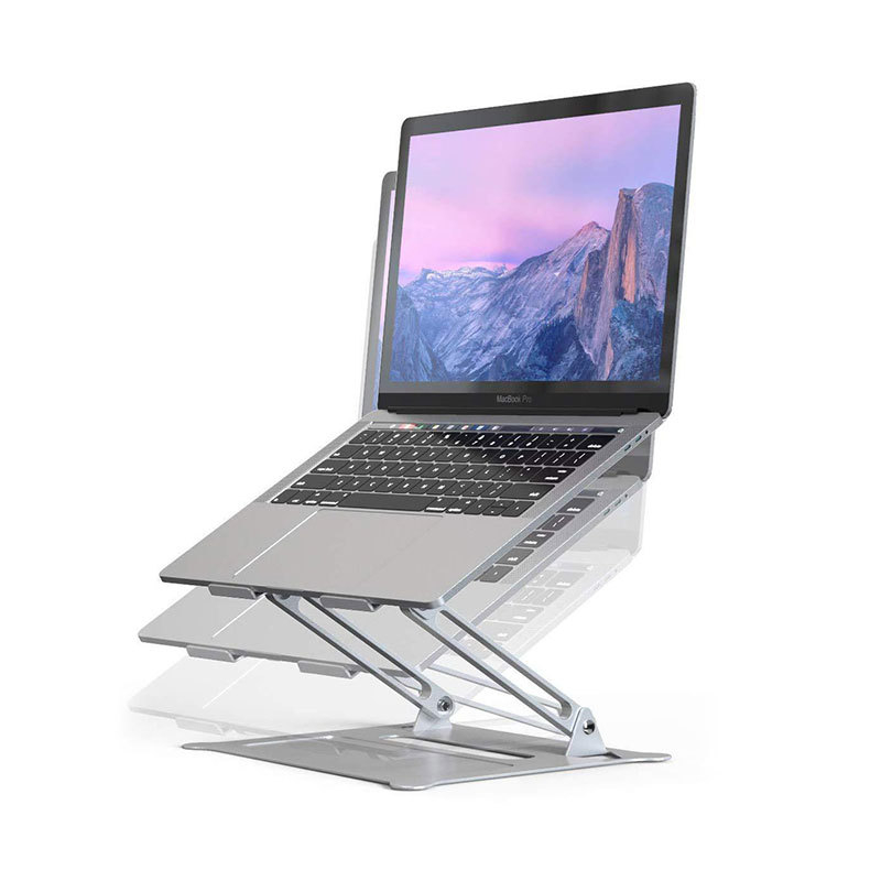 Suport pentru laptop din aliaj de aluminiu, înălțime reglabilă telescopică, design pliabil pentru birou, model Z19.