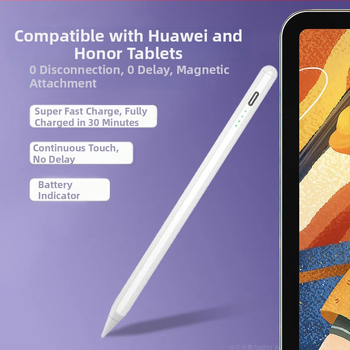 Planšetės stilus su metaliniu korpusu; suderinamas su Glory ir Huawei planšetėmis; adsorbcinis galiukas; universalus dizainas; pritaikymas palaikomas