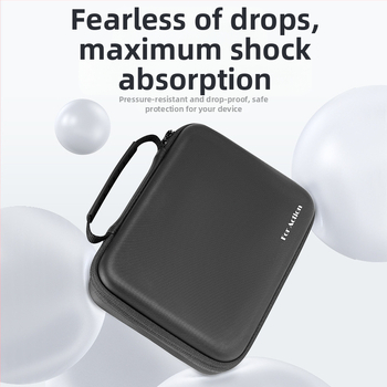 XFJI PU laikymo krepšys DJI Action3/4 veiksmo kameroms, nešiojimo per petį dizainas