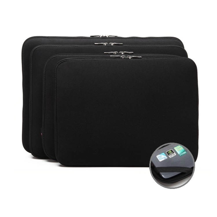 Atsparus vandeniui nešiojamojo kompiuterių dėklas su užtrauktuku, vidinė kišenė kompiuteriui, poliesterio įdaila, logotipo spausdinimas galimas