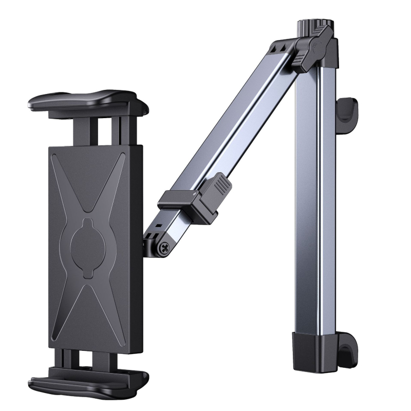 Suport pentru tabletă pentru capul banchetei din spate al mașinii, cu tijă telescopică, universal pentru tablete și telefoane mobile