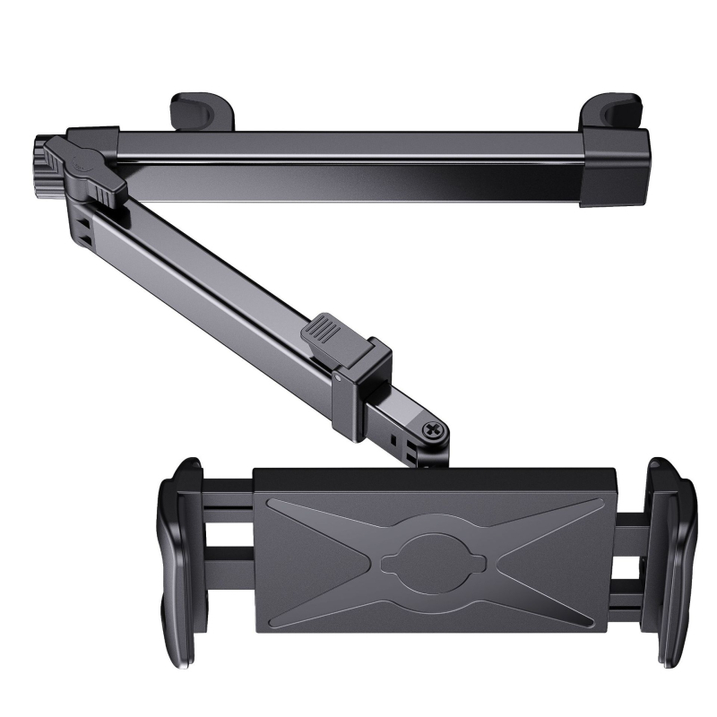 Suport pentru tabletă pentru capul banchetei din spate al mașinii, cu tijă telescopică, universal pentru tablete și telefoane mobile