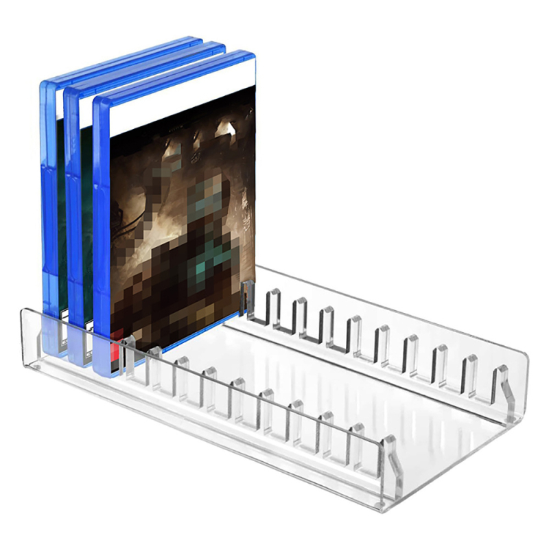 Ακρυλική βάση προβολής δίσκων PS5/PS4 για παιχνίδια, κοπή με λέιζερ, με ταψί