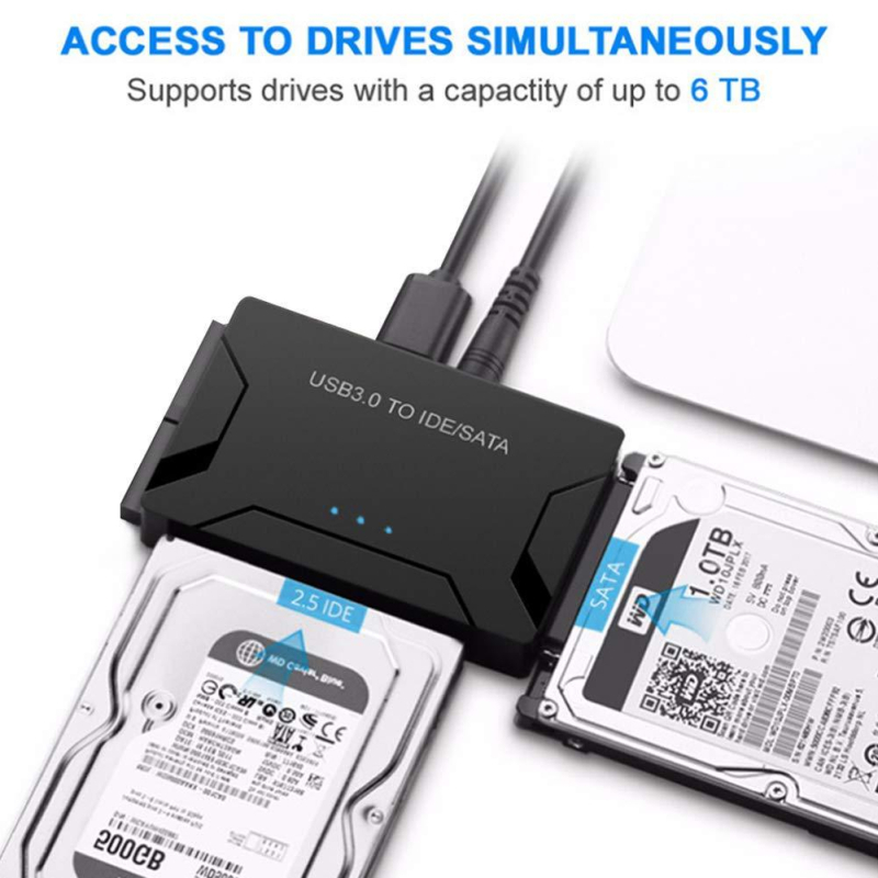 USB 3.0 σε SATA/IDE αντάπτορας καλώδιο AY58ide, χαλκώδης αγωγός, μήκος 0,5 μm, για PC