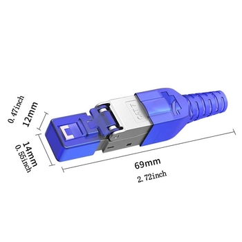 RJ45 συνδετήρας χωρίς εργαλεία Cat7/Cat6A – κεφαλή κρυστάλλου, για διακόπτες