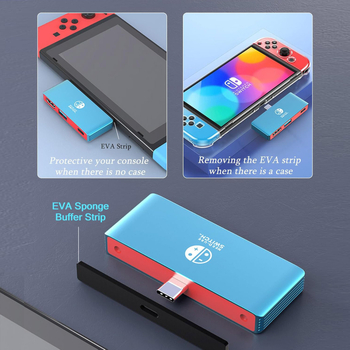 Type-C į HDMI laidą Nintendo Switch, 4K vaizdo išvestis, 5Gbps perdavimo greitis, nereikia išorinio maitinimo, 1–3 šakos, OEM palaikymas, spalvinga pakuotė.