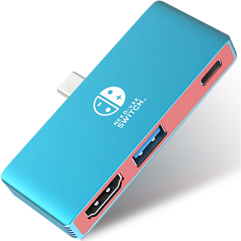 Type-C į HDMI laidą Nintendo Switch, 4K vaizdo išvestis, 5Gbps perdavimo greitis, nereikia išorinio maitinimo, 1–3 šakos, OEM palaikymas, spalvinga pakuotė.