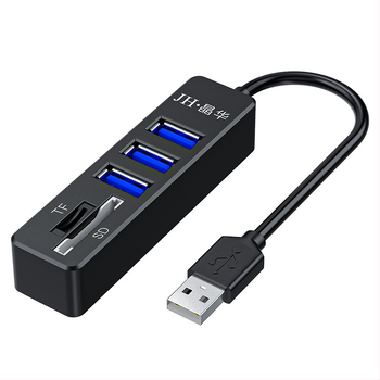 USB 5-σε-1 αναγνώστης καρτών και HUB για φορητό υπολογιστή, SD/TF υποστήριξη, USB 2.0 εξωτερική σύνδεση, μοντέλο Z303