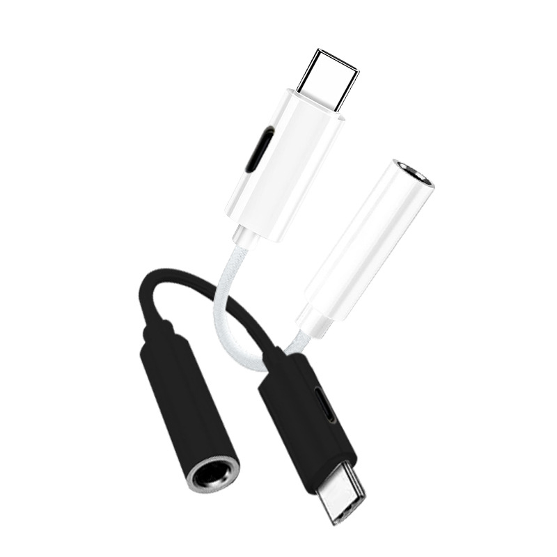 Type-C į 3,5 mm audio adapterį, modelis T97, be praradimų garso kokybė muzikai ir skambučiams, suderinamas su Apple ir Android įrenginiais
