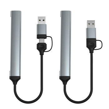 USB-C 4-prievadų hub USB 3.0, iki 5 Gbps, be išorinio maitinimo