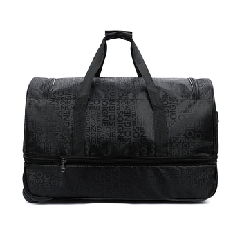 Ουδέτερο street-trendy 36-55L Oxford βαλίτσα με επεκτειόμενους τροχούς για ταξίδια αναψυχής, αναπνεύσιμη, αδιάβροχη και ανθεκτική στη φθορά, επένδυση πολυεστέρα