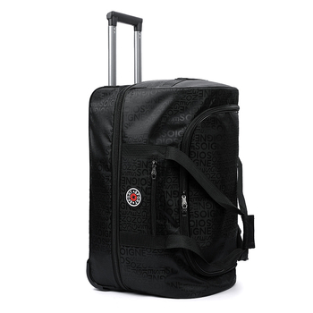 Ουδέτερο street-trendy 36-55L Oxford βαλίτσα με επεκτειόμενους τροχούς για ταξίδια αναψυχής, αναπνεύσιμη, αδιάβροχη και ανθεκτική στη φθορά, επένδυση πολυεστέρα