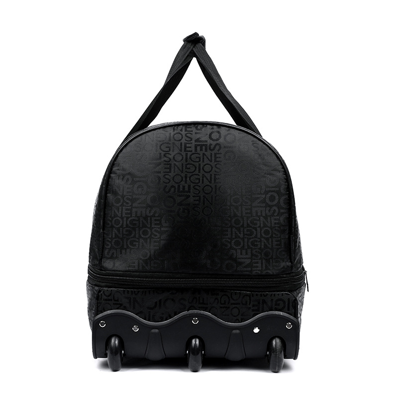 Neutral street-trendy 36-55L Oxford poggyász kiterjeszthető kerekekkel, szabadidős utazásokhoz, lélegző, vízálló, kopásálló, poliészter bélés