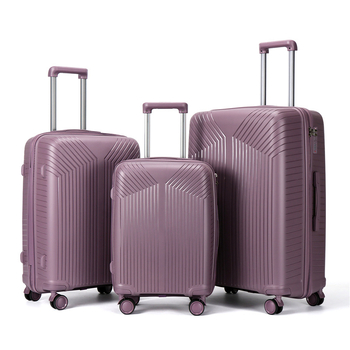 Βαλίτσα από PP, 2,6 kg, άνοιγμα με φερμουάρ, περιστρεφόμενοι τροχοί, αδιάβροχη και ανθεκτική στη φθορά, αντικλοπή