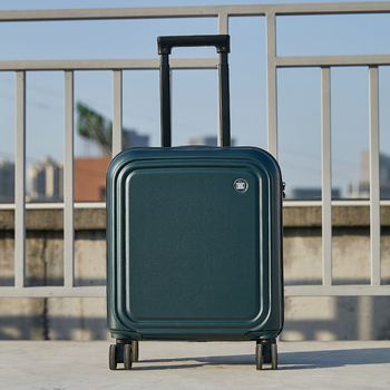 Ming xiao αποσκευή χειρός με φερμουάρ, 360° τροχοί, επένδυση ABS+PC, κατάλληλη για επαγγελματικά ταξίδια