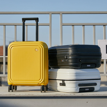 Ming xiao αποσκευή χειρός με φερμουάρ, 360° τροχοί, επένδυση ABS+PC, κατάλληλη για επαγγελματικά ταξίδια